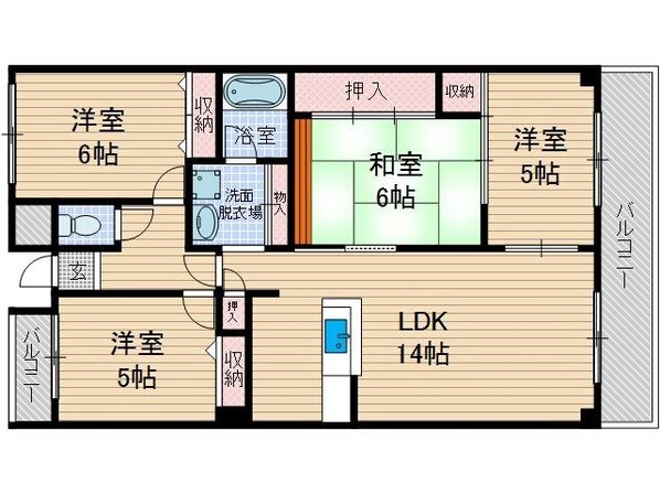 ラフィーヌの物件間取画像